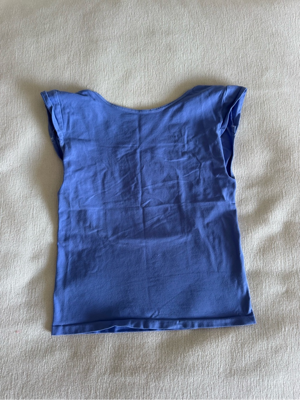 Free People Periwinkle Scoop Cap-Sleeve Scoop Back Tank